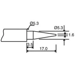VELLEMAN PANNE DE RECHANGE POINTE 1 POUR VTSSC10N-20N-30N BITC10N1 RI3309