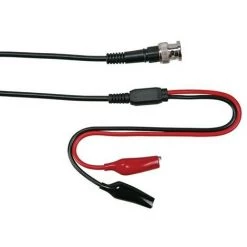 VELLEMAN CABLE COAXIAL 1m - BNC MALE 2 PINCES CROCODILE TLM55 RI3638