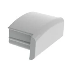 CAPUCHON EN ALUMINIUM POUR PROFILÉ POUR RUBAN LED SLIMLINE 7 MM - SANS TROU DE CÂBLE - ARGENT VELLEMAN EC-SL7-H3