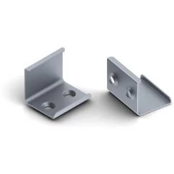 SUPPORT DE MONTAGE POUR PROFILÉ POUR RUBAN LED ALU-45 - ACIER À RESSORT - ARGENT VELLEMAN MC-D2