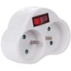 ADAPTOR WITH ON/OFF SWITCH - 2 SOCKETS VELLEMAN EB2SWN -VELLEMAN Soldes Boutique 14721670 1