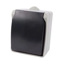 PRISE MURALE - USAGE À L'EXTÉRIEUR - IP 54 - TERRE FRANÇAISE VELLEMAN EWIP54SO