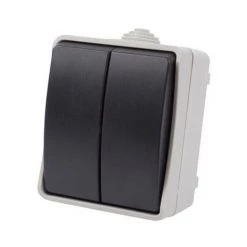 INTERRUPTEUR VA-ET-VIENT DOUBLE - USAGE À L'EXTÉRIEUR VELLEMAN EWSW2W