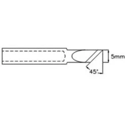 PANNE DE FER À SOUDER CMS - POINTE LAME 45° - 5 MM VELLEMAN BITC230