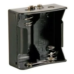 VELLEMAN COUPLEURS DE 2 PILES D (LR20). AVEC CONTACTS A PRESSION BH121B RI679