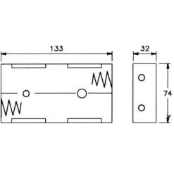 VELLEMAN COUPLEUR DE 4 PILES D. AVEC CONTACTS A PRESSION BH142B RI680 -VELLEMAN Soldes Boutique 1519342 3