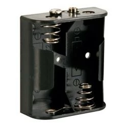 VELLEMAN COUPLEUR DE 2 PILES C (LR14). AVEC CONTACTS A PRESSION BH221B RI674