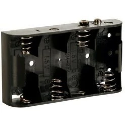 VELLEMAN COUPLEUR DE 4 PILES C (LR14). AVEC CONTACTS A PRESSION BH243B RI675