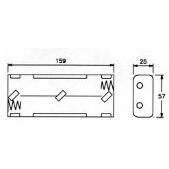 VELLEMAN COUPLEUR DE 6 PILES C (LR14). AVEC CONTACTS A PRESSION BH261B RI676 -VELLEMAN Soldes Boutique 1519347 3