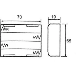 VELLEMAN COUPLEUR DE 4 PILES (LR6) (AVEC CONNEXIONS POUR FILS) COMMUTATEUR BH341BS RI666 -VELLEMAN Soldes Boutique 1519353 3