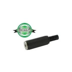 VELLEMAN JACK FEMELLE 3.5mm MONO PLASTIQUE NOIR CA009 RI855