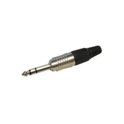 VELLEMAN JACK MALE PROFESSIONNEL 6.35mm STEREO NOIR CA028B RI878