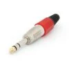 VELLEMAN JACK MALE PROFESSIONNEL 6.35mm STEREO ROUGE CA028R RI879