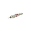 VELLEMAN FICHE RCA MALE - NICKEL - ROUGE CA063R RI787