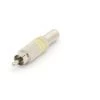 VELLEMAN FICHE RCA MALE - NICKEL - JAUNE CA063Y RI788 -VELLEMAN Soldes Boutique 1519475 1