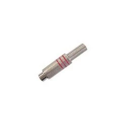VELLEMAN FICHE RCA FEMELLE - NICKEL - ROUGE CA064R RI790