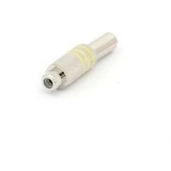 VELLEMAN FICHE RCA FEMELLE - NICKEL - JAUNE CA064Y RI791