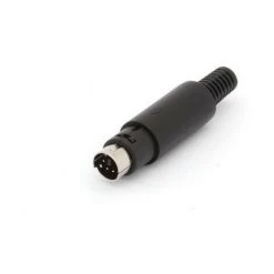 VELLEMAN FICHE MINI-DIN MALE 6 BROCHES - NOIR CA089 RI922