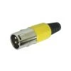 VELLEMAN FICHE XLR MALE NICKELEE 3 BROCHES - JAUNE CA101Y RI962 -VELLEMAN Soldes Boutique 1519515 1