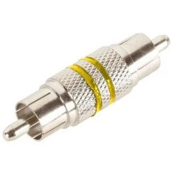 VELLEMAN RCA MALE VERS RCA MALE - BAGUE JAUNE CAA40Y RI1009