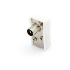 VELLEMAN FICHE COAX MALE COUDEE 9.5mm/2.3mm - BLANC CV001 RI1021