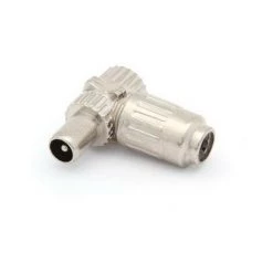 VELLEMAN FICHE COAX MALE COUDEE 9.5mm/2.3mm - METALLIQUE CV001M RI1024