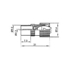 VELLEMAN FICHE COAX MALE TV 9.5mm/2.3mm METALLIQUE CV005 RI1033 -VELLEMAN Soldes Boutique 1520191 2