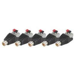 VELLEMAN RCA FEMELLE VERS CONNEXION A RESSORT A 2 BROCHES - 5 Pcs CV048 RI4862 -VELLEMAN Soldes Boutique 1520209 2