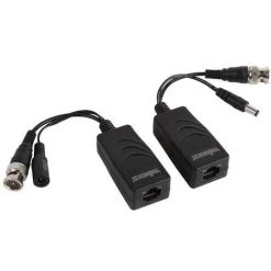 VELLEMAN BALUN VIDEO/ALIMENTATION TVI AVEC CONNECTEUR 8P8C (RJ45) ET CABLES BNC/ALIMENTATION - PAIRE CV049 RI2415