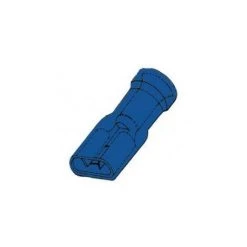VELLEMAN CLIP FEMELLE ISOLE 6.4mm BLEU FBMI RI1376
