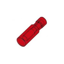 VELLEMAN COSSE CYLINDRIQUE FEMELLE ROUGE FRFB/100 RI1407
