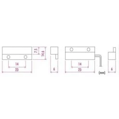 VELLEMAN CONTACT MAGNETIQUE - 0.1A @ 30V CC - NC - PRECABLE HAA308 RI2288 -VELLEMAN Soldes Boutique 1521099 2
