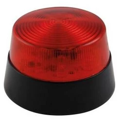 VELLEMAN FLASH STROBOSCOPIQUE A LED - ROIUGE - 12 VCC - ø 77 Mm HAA40RN RI2301