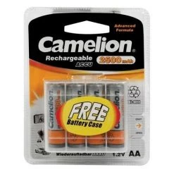 VELLEMAN NiMh R06 1.2V-2500mAh (4/carte) - BOITE DE RANGEMENT GRATUITE HR6C/25B RI590