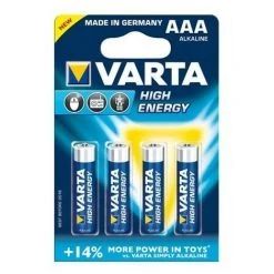 VELLEMAN ALCALINE AAA / LR03 HIGH ENERGY 1.5V-1100mAh 4903.121.414 (4pc/bl) RI430