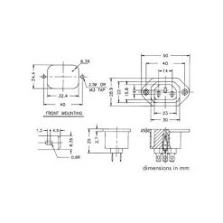 VELLEMAN EMBASE FEMELLE POUR CHASSIS PSCF1 RI4935 -VELLEMAN Soldes Boutique 1523010 2