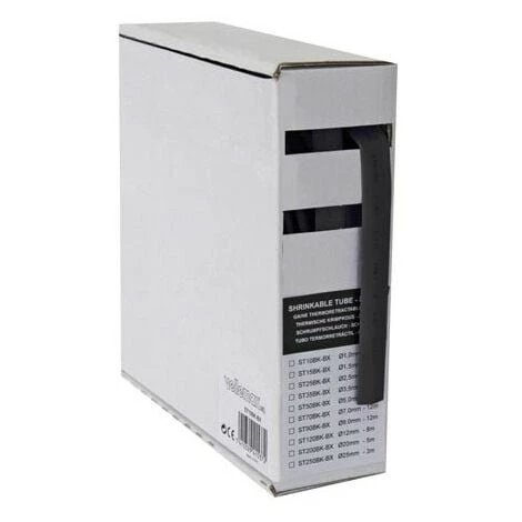 VELLEMAN GAINE THERMORETRACTABLE 2:1 - 9.0mm - NOIR - 10m ST90BK-BX RI2145 3 VELLEMAN GAINE THERMORETRACTABLE 2:1 - 9.0mm - NOIR - 10m ST90BK-BX RI2145