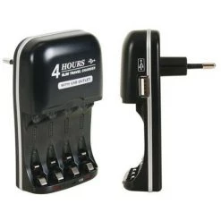 VELLEMAN CHARGEUR RAPIDE POUR ACCUS NIMH AVEC SORTIE USB VLE2 RI646