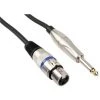 VELLEMAN CABLE PROFESSIONNEL XLR. XLR FEMELLE VERS JACK MONO 6.35mm (3m) PAC110 RI1740
