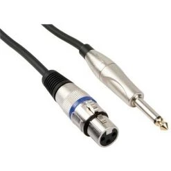 VELLEMAN CABLE PROFESSIONNEL XLR. XLR FEMELLE VERS JACK MONO 6.35mm (3m) PAC110 RI1740