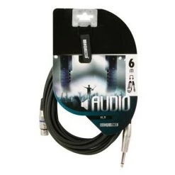 VELLEMAN CABLE PROFESSIONNEL XLR. XLR FEMELLE VERS JACK MONO 6.35mm (6m) PAC111 RI1741 -VELLEMAN Soldes Boutique 1575706 2