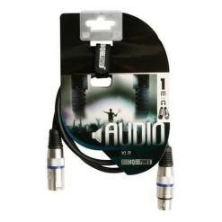 VELLEMAN CABLE PROFESSIONNEL XLR. XLR MALE VERS XLR FEMELLE (1m NOIR) PAC120 RI1736 -VELLEMAN Soldes Boutique 1575712 2