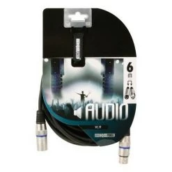 VELLEMAN CABLE PROFESSIONNEL XLR. XLR MALE VERS XLR FEMELLE (6m NOIR) PAC122 RI1738 -VELLEMAN Soldes Boutique 1575714 2