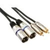 VELLEMAN CABLE. 2 X RCA MALE VERS 2 X XLR MALE. 1m PAC150 RI1746 -VELLEMAN Soldes Boutique 1575723 1