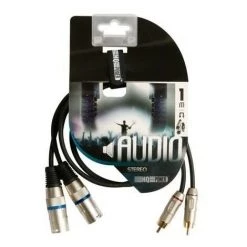 VELLEMAN CABLE. 2 X RCA MALE VERS 2 X XLR MALE. 1m PAC150 RI1746 -VELLEMAN Soldes Boutique 1575723 2