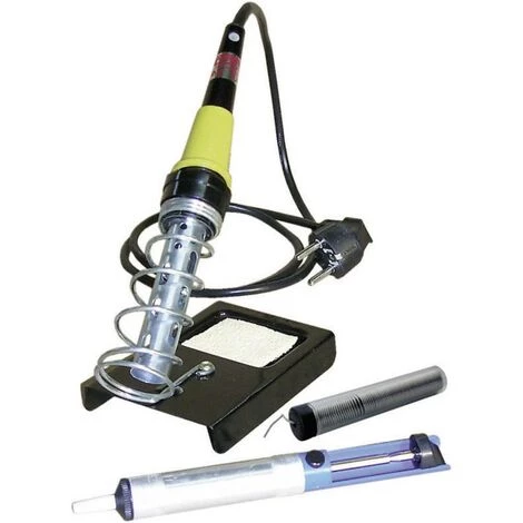 Set De Soudure Velleman K/SOLD2N 25 W Avec étain à Souder, Avec Support, Avec Pompe à Dessouder 3 Set De Soudure Velleman K/SOLD2N 25 W Avec étain à Souder, Avec Support, Avec Pompe à Dessouder