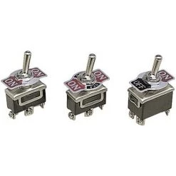 Interrupteur à Levier 1 X (On)/Off/(On) Velleman JS-510G 250 V/AC 10 A Momentané/0/momentané 1 Pc(s)