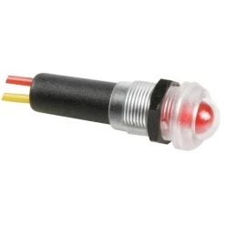 VOYANT LED ROUGE 12V RESISTANT A L'EAU - BOITIER NOIR VELLEMAN 12VTR