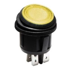INTERRUPTEUR À BASCULE ILLUMINÉ - LED ORANGE 12 V - 2P DPST ON-OFF VELLEMAN R13244BY/LED