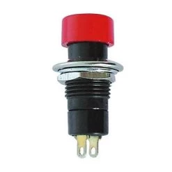 BOUTON-POUSSOIR OFF-(ON) ROUGE VELLEMAN R1821B/125